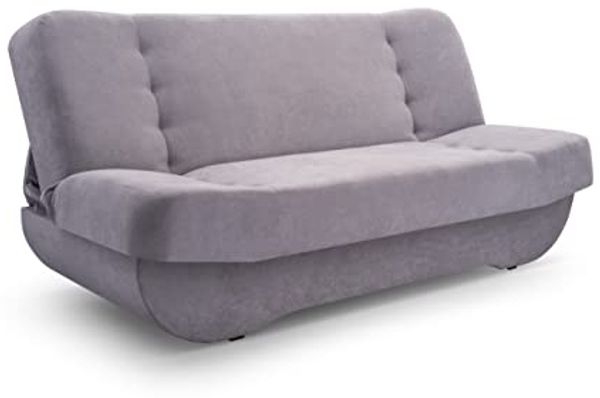 MOEBLO Schlafsofa Pafos, Sofa Kippsofa Klappsofa Click-Clack, Couch Polstermöbel Sitzmöbel Wohnzimmermöbel 2-Sitzer-Sofa Stoffsofa, mit Relaxfunktion Bild 4