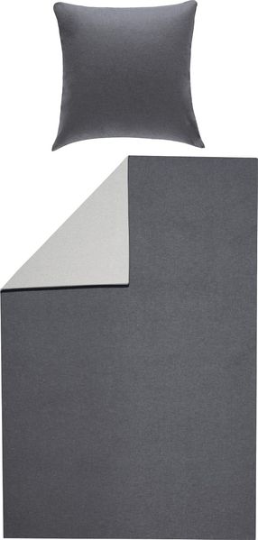 Erwin Müller Bettwäsche Wendebettwäsche, Biber, 2 teilig, Uni