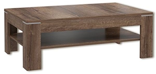 FORTE Alcano Couchtisch, Holzwerkstoff, Braun, 120 x 43 x 75 cm