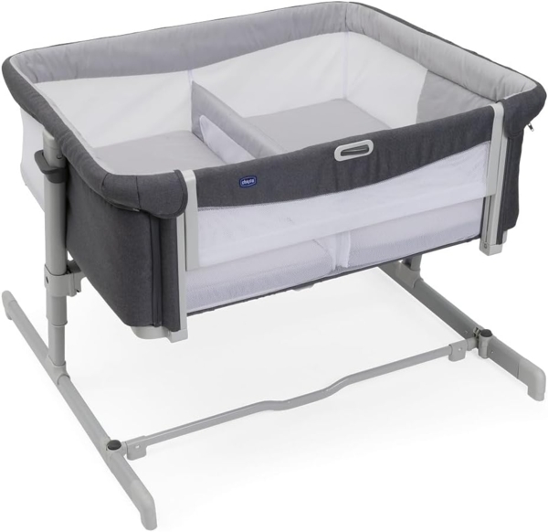 Chicco Beistellbett - Next2Me Twins - Magnet Grey
