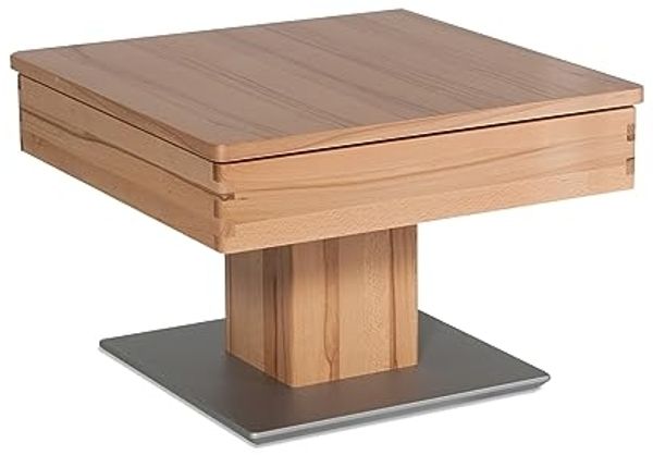 Couchtisch Celene 67x67x43 höhenverstellbar;diagonal verschiebbar Kernbuche 16227