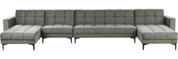 U-förmiges Sofa ALNES Dunkelgrün Symmetrisch