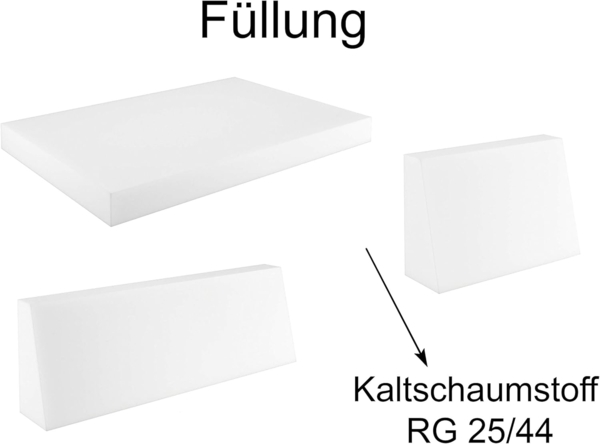 sunnypillow Palettenkissen Kaltschaum Palettenauflage Palettenpolster Palettensofa Sitzkissen Rückenlehne gesteppt 8er Set Black Bild 7