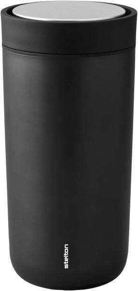 Stelton 'To Go Click' Thermobecher, black metallic, 400 ml