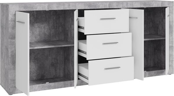 Forte Sideboard Betonoptik Lichtgrau (U39(120)) Bild 6