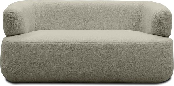 DOMO Collection 2 Sitzer Molina, 2er fest, 2er Sofa, Couch, Garnitur 160 x 86 x 71 cm in taupe