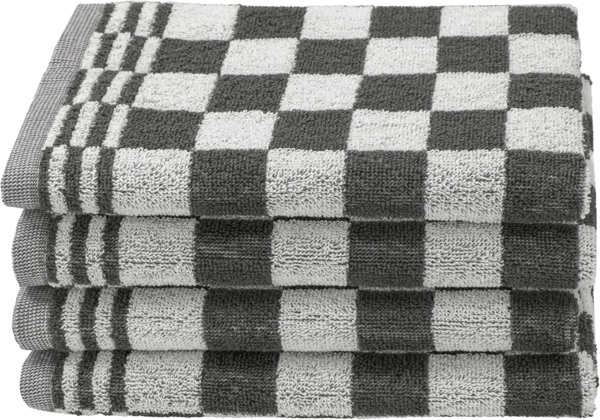 ZOLLNER Geschirrtuch, (Set, 4-tlg), 50 x 50 cm, 100% Baumwolle, vom Hotelwäschespezialisten