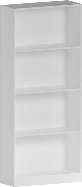 Vida Designs Cambridge, 4 Ebenen, Bücherregal, Weiß, für Regal, Wohnzimmermöbel