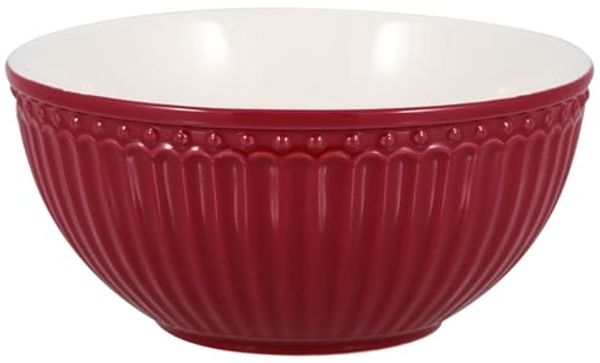 Greengate Müslischale Alice Müslischale claret red 14 cm, Steinzeug, (Schüsseln & Schalen)