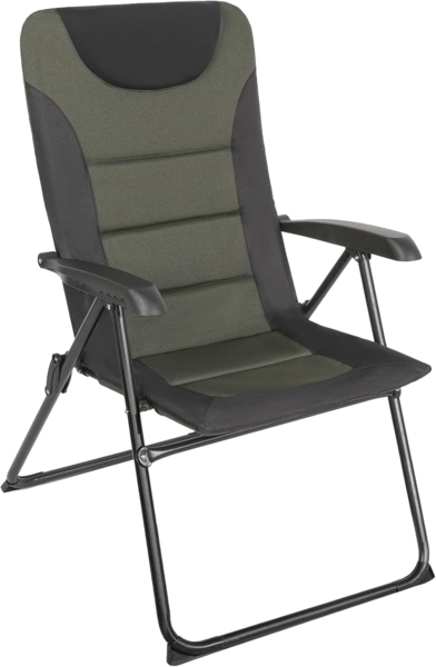 HOMECALL Campingstuhl Gartenstuhl Anglerstuhl Faltsessel Klappstuhl für Wohnwagen Outdoors, 5 fach Verstellbarer Rückenlehne, Hochlehner, Gepolsterter, bis 150kg