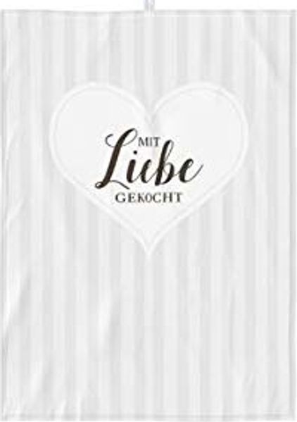 Geschirrtuch Abtrockentücher Küchenhandtuch la vida "Mit Liebe gekocht" 385832