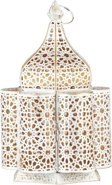 Marrakesch Orient & Mediterran Interior Nachttischlampe Orientalische Tischlampe Nachttischlampe Feryal Weiss, Handarbeit