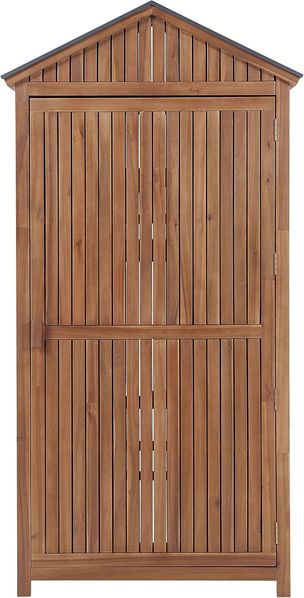 Beliani 'SAVOCA' Gartenschrank, Akazienholz braun, 100x40x200 cm Bild 5