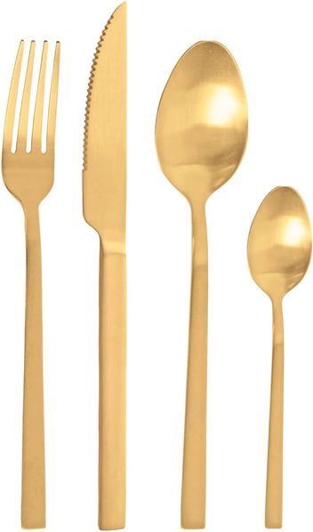 PINTINOX Besteck-Set DUKE SATIN SUN (24-tlg), 6 Personen, Edelstahl 18/0, in moderner und zeitloser Formgebung