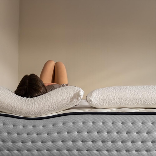 Cecotec Viscoelastische Matratze mit Taschenfedern Flow 6700 Hybrid 120x180. Mehrschichtig, Höhe 26 cm, Hohe Festigkeit, Unabhängigkeit der Liegeflächen, Atmungsaktivität, Doppelseitig Winter/Sommer Bild 5