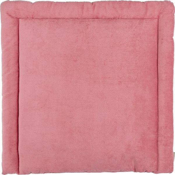 KraftKids Wickelauflage in Cord Breitcord Rosa, Wickelunterlage 85x75 cm (BxT), Wickelkissen