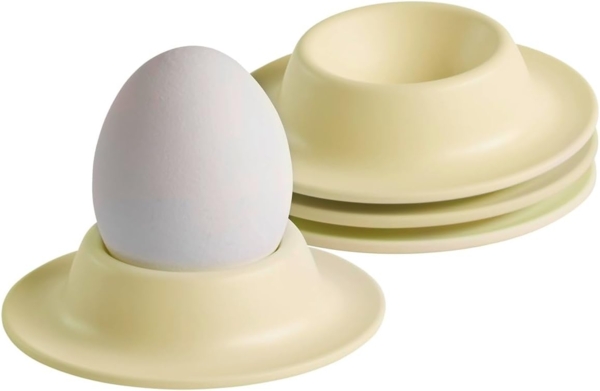 APS 85297 - EGGY - Eierbecher 4er Set, 8,50x8,50, Höhe 4,50 cm, Melamin, gelb matt