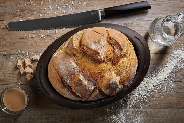 Lurch 85034 FlexiForm Oval / Brotbackform zum Backen unterschiedlichster Brotsorten aus 100% BPA-freiem Premium-Platin-Silikon 24x18 cm, braun Bild 2