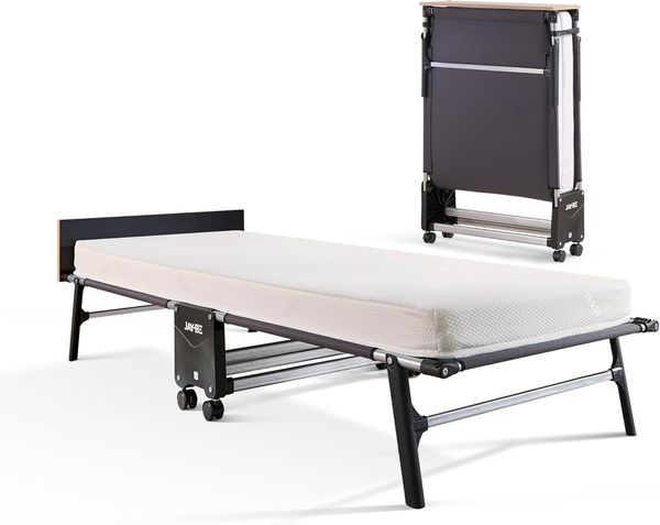 JAY-BE® RM80 Zustellbett mit Memory-Matratze, Einzelbett, Schwarz