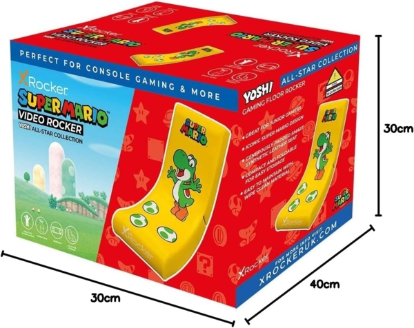 X Rocker Yoshi Floor Rocker - Gaming-Sessel - Gepolsterter Sitz - Gepolsterte Rückenlehne - Universal - Kunstleder - Kunstleder (2020095) Bild 3