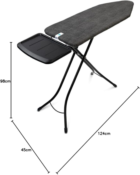 Brabantia Bügelbrett Bügeltisch C, 124 x 45 cm, Dst-Ablage Solide, Bügelfläche 124x45 cm, Fairtrade-zertifiziert Bild 8