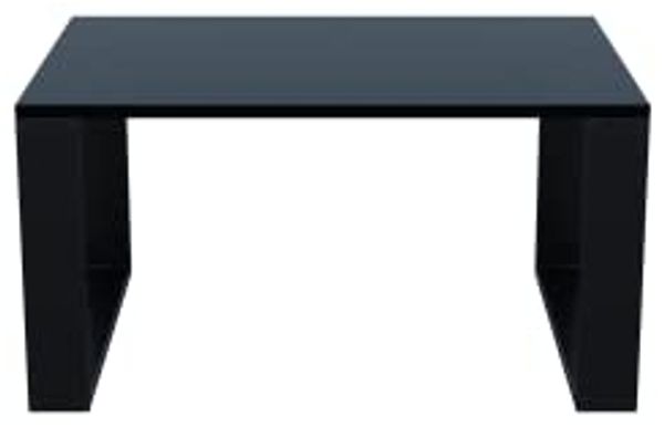 AKKE Außergewöhnlicher Couchtisch Beistelltisch für Wohnzimmer | Kaffee Tee Wohnzimmertisch Tisch | Coffee Table | Zimmer Schlafzimmer Möbel | Deko Modern Schwarz 80 x 50 x 45 Bild 5