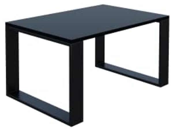 AKKE Außergewöhnlicher Couchtisch Beistelltisch für Wohnzimmer | Kaffee Tee Wohnzimmertisch Tisch | Coffee Table | Zimmer Schlafzimmer Möbel | Deko Modern Schwarz 80 x 50 x 45 Bild 3