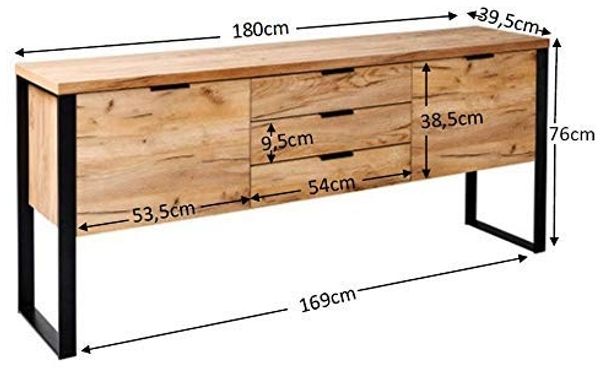 Jahnke Sideboard Loop SB 180, Kerneiche Bild 3