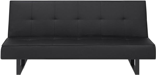 Beliani 'DERBY' Schlafsofa 3-Sitzer, 189 cm, Schwarz