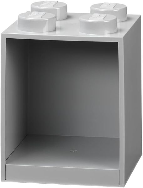 LEGO Wandregal, 4 Noppen, grau