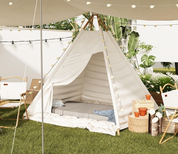 EGO Home Klappmatratze 65x196 cm, Faltmatratze Höhe 10 cm, Faltbare Matratze Härtegrade H3, Reisematratze 3-Teilige Visco Schaumstoff, Gästematratze Klappbar für Reisen, Camping, Boden, Gästebet Bild 4