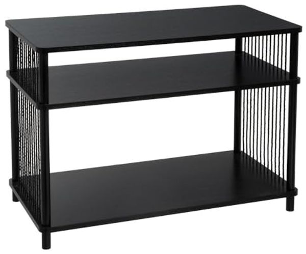 TV-Möbel aus MDF und Metall in Schwarz