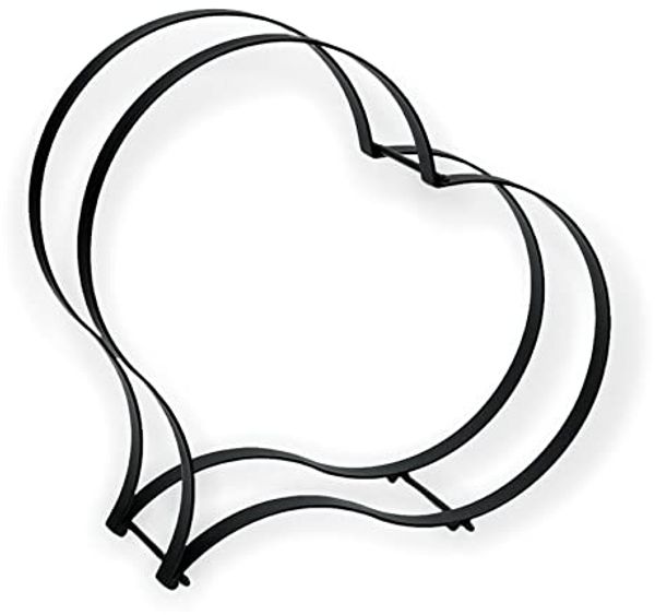 DanDiBo Kaminholzregal Innen Metall Schwarz Kaminholzständer Herz 96322 Holzkorb Kaminholzhalter Feuerholzregal Holzregal Bild 7