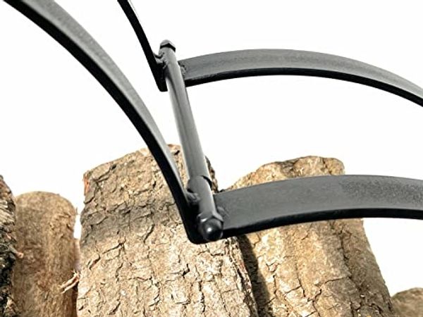 DanDiBo Kaminholzregal Innen Metall Schwarz Kaminholzständer Herz 96322 Holzkorb Kaminholzhalter Feuerholzregal Holzregal Bild 5