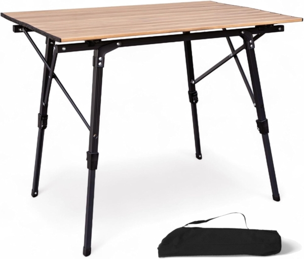 osoltus Camping Klapptisch Alu Tisch Fjord 90cm x 59cm höhenverstellbar