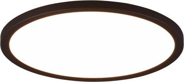 R64371132 Deckenleuchte AUREO schwarz matt 18W LED, Höhe ca. 2 cm