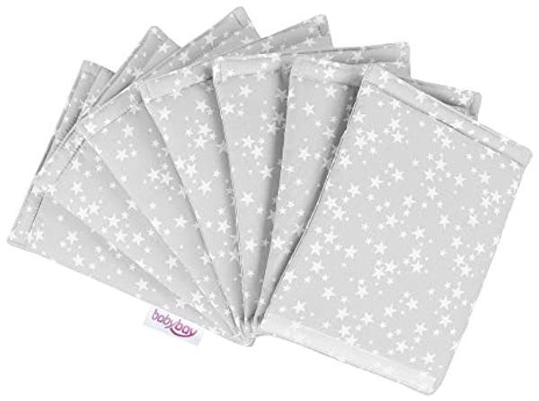 Babybay 'Ultrafresh Piqué' Bettnestchen für Babybay Maxi und Boxspring grau/weiß, Sterne