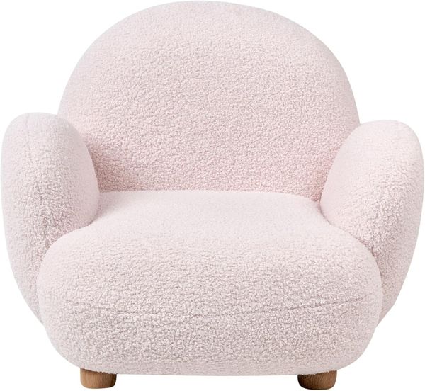 Kindersessel HEM Bouclé Pastellrosa