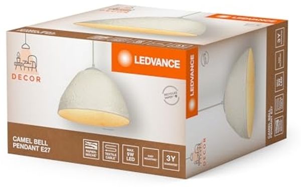 LEDVANCE Decor Kamelglocke Pendelleuchte E27 Weiß Bild 2