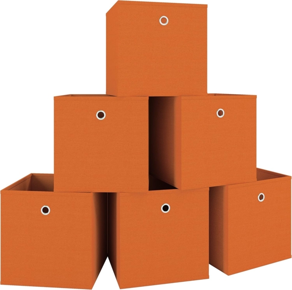 VCM Aufbewahrungsbox Boxas 913545 Orange H. 28 x B. 27 x T. 27 cm