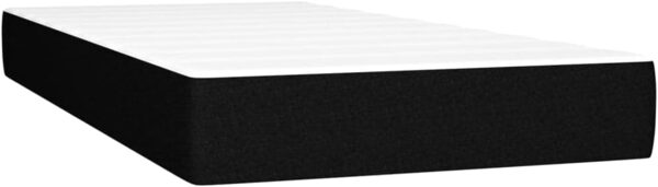 vidaXL Boxspringbett mit Matratze Schwarz 200x200 cm Stoff, Härtegrad: H2 [3142203] Bild 5