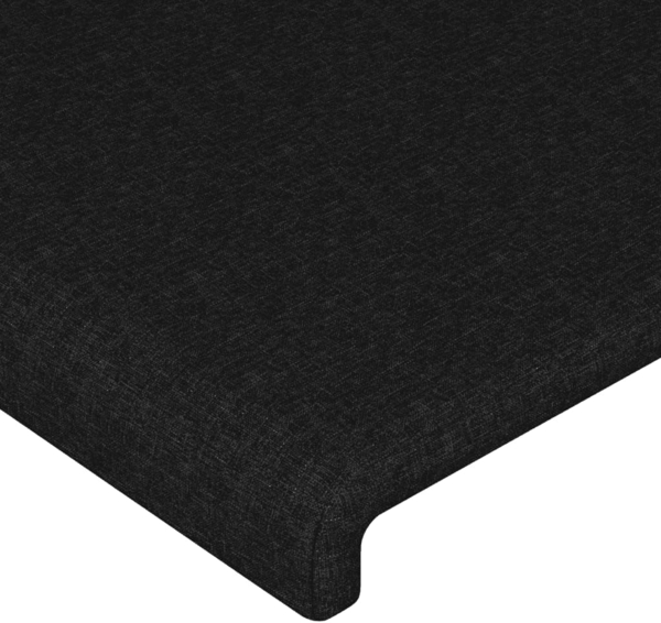 vidaXL Boxspringbett mit Matratze Schwarz 200x200 cm Stoff, Härtegrad: H2 [3142203] Bild 9