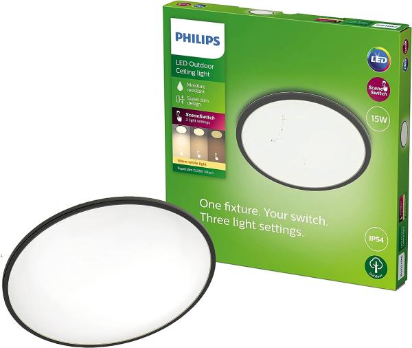 Philips Außenleuchten Schwarz Weiß IP54 Garten Terrasse II Modern Garten Terrasse