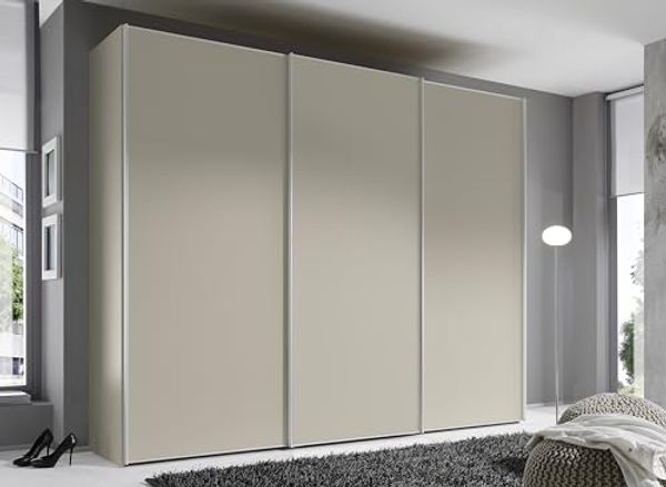 Staud Schwebetürenschrank, Holzwerkstoff, Sand, 222cm / 280cm / 68 cm (H/B/T)