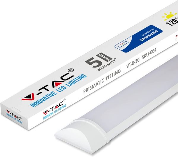 LED Deckenleuchte, weiß, kaltweiß, L 60 cm, VT-8-20