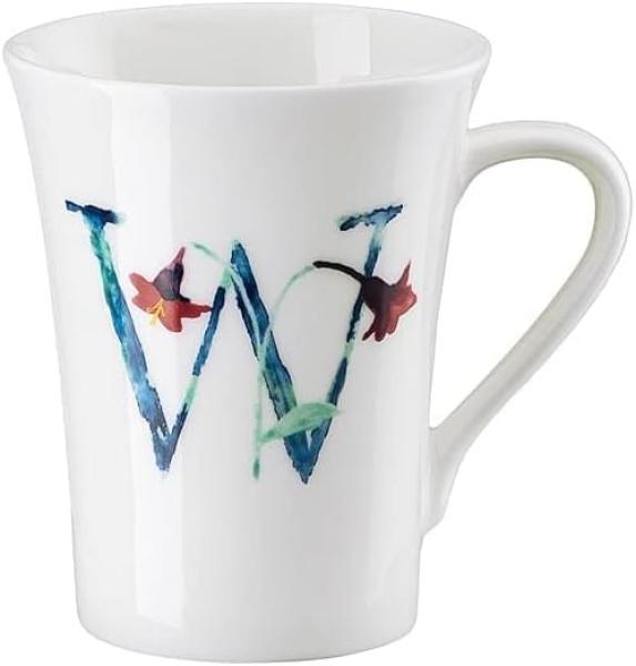 Hutschenreuther Flower Alphabet Becher mit Henkel - W, Bone China, Weigela, 400 ml, 02048-727402-15505