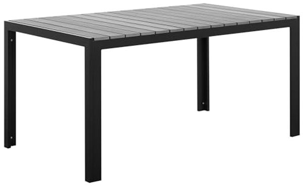 Gartentisch Kunststoff Grau COMO