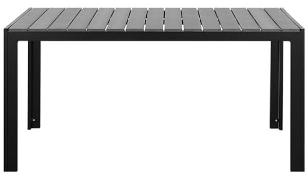 Gartentisch Kunststoff Grau COMO