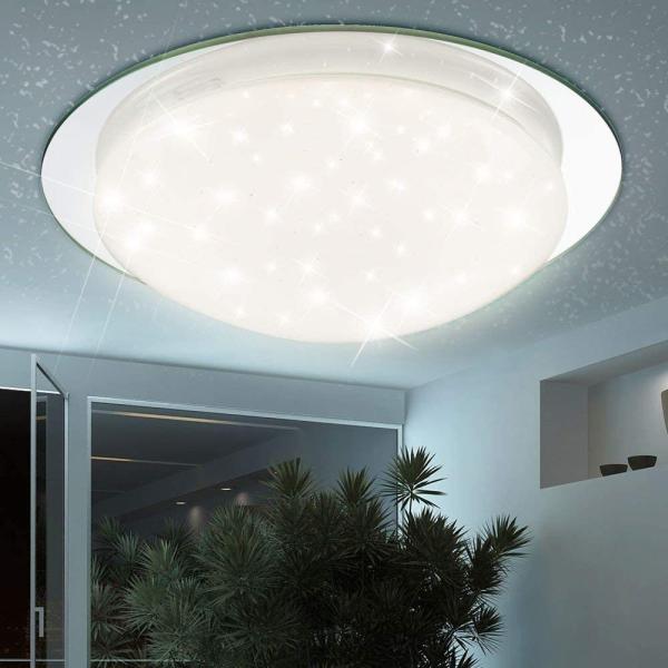 GLOBO Deckenleuchte LED Wohnzimmer Schlafzimmer Deckenlampe Küche Bad Flur 48358