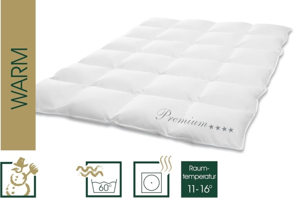 HANSKRUCHEN Daunenbettdecke Premium, Füllung: 100% Daunen, Bezug: 100% Baumwolle, allergikerfreundlich Bild 3